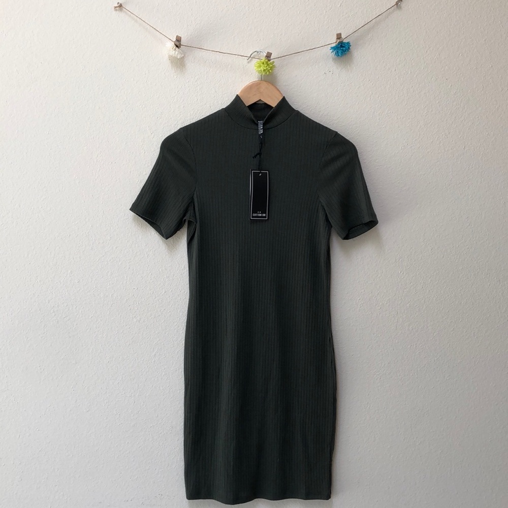NWT Cotton On Knit Mock Neck Mini Dress